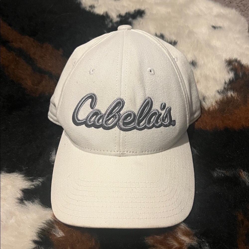 Cabela's Ivory Cap with Gray Embroidered Logo